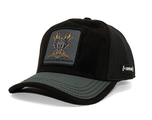 Kappe Capslab Trucker Premium House Of The Dragon Black Suede X Capslab
