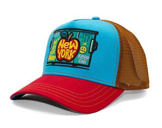 Kappe Stetson - Trucker Cap Big Apple by JJ Hats - Red/Blue