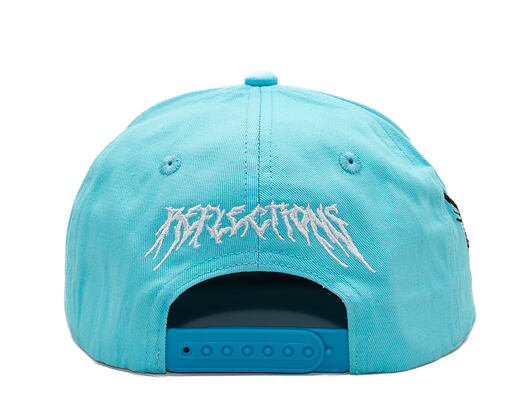 Kappe Reflection Luxury Shine Loud Snapback - Baby Pink / Weiß