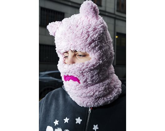 Der Haube Sprayground Pink Fleece Bear Ears Ski Mask