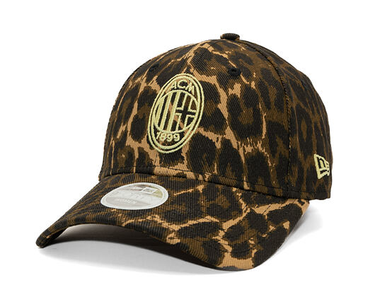 Damen Kappe New Era -  Leopard 9FORTY - Ac Milan - Brown