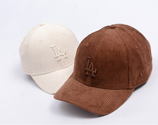 Kappe New Era - MLB Cord 9FORTY M-CROWN - LA Dodgers - Chestnut Brown