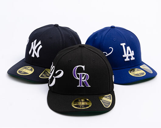 Kappe New Era - MLB Established 59FIFTY Low Profile - Colorado Rockies - Black