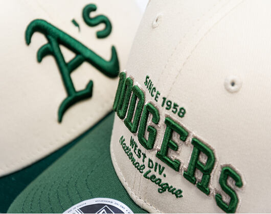 Kappe New Era - MLB Wordmark 9FORTY M-CROWN - LA Dodgers - Cream