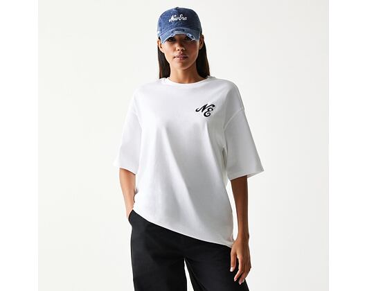 T-Shirt New Era - Floral Graphic Oversized Tee - White