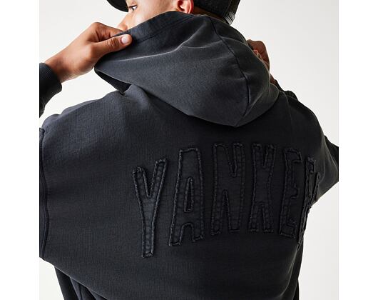 Pullover New Era - MLB Washed Full Zip Hoody - NY Yankees - Black