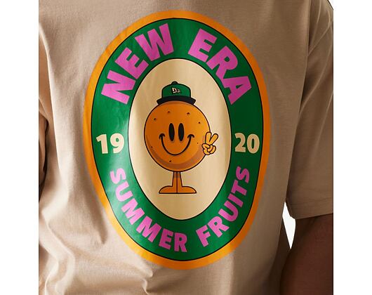 T-Shirt New Era - Fruit Graphic Oversized Tee - Camel