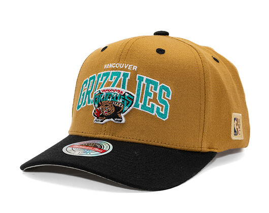 Kappe Mitchell & Ness - NBA Team Arch Snapback - Vancouver Grizzlies - Brown / Black