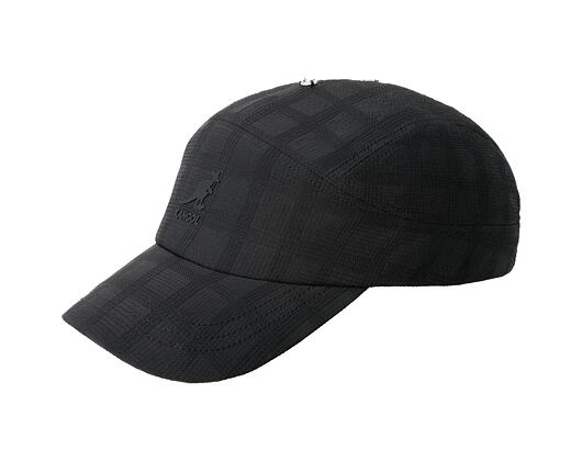 Kappe Kangol - TRENDS PACK - Seersucker Drape 5-Panel - Black