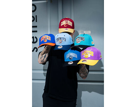Kappe Mitchell & Ness - NBA Team Arch Snapback - Oklahoma City Thunder - Blue