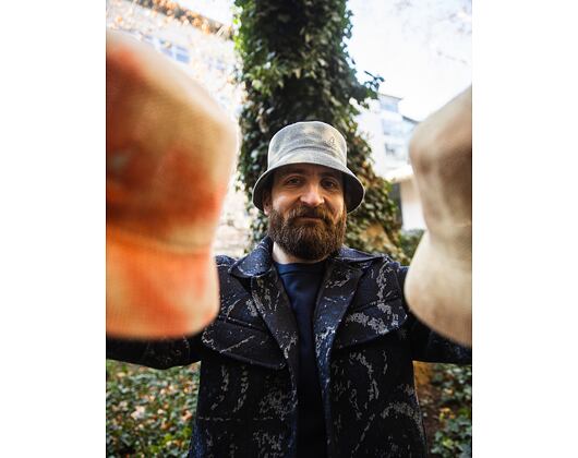 Hut Kangol - Tie Dye Knit Bucket - Tan/Natural