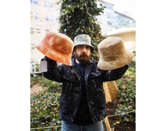 Hut Kangol - Tie Dye Knit Bucket - Black/Natural