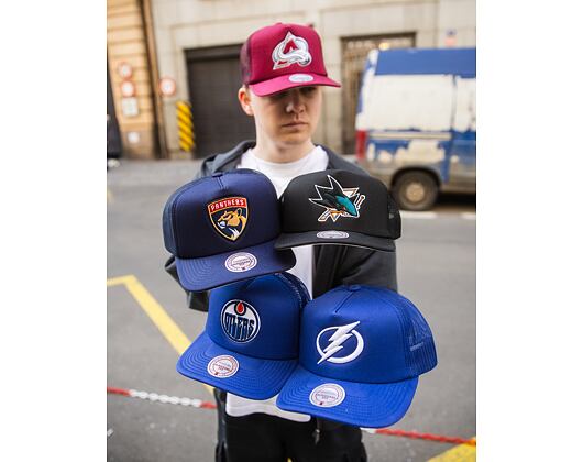 Kappe Mitchell & Ness - Evergreen Trucker - San Jose Sharks - Black