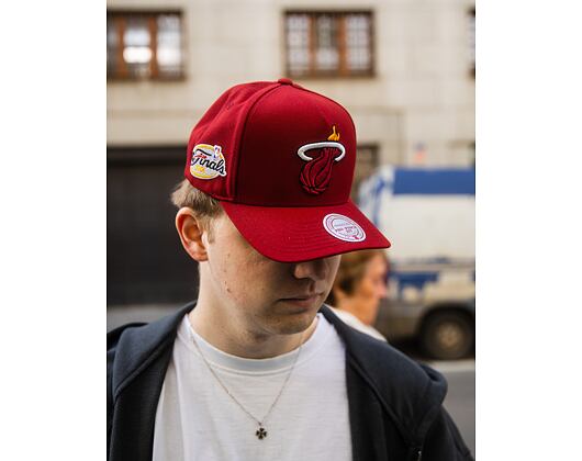 Kappe Mitchell & Ness - Miami Heat - Double Clutch Pro Snapback - Red