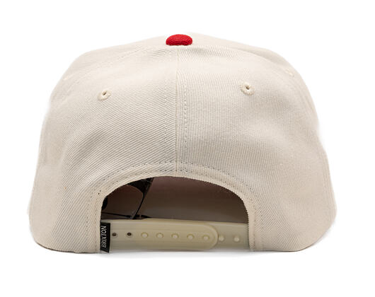 Kappe Brixton - Crest MP Snapback - Off White/Rush