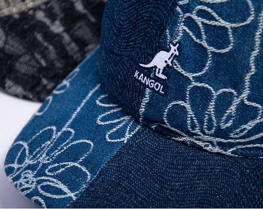 Kappe Kangol - TRENDS PACK - Denim Mashup Baseball - Medium Blue Floral