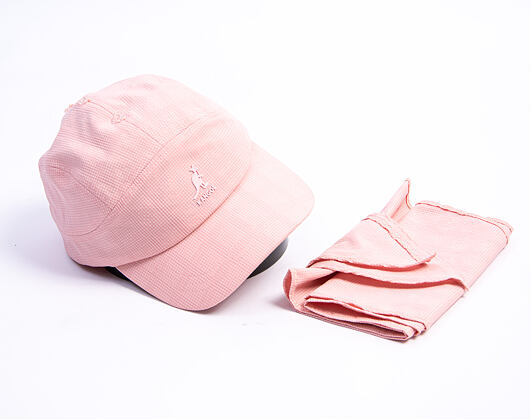 Kappe Kangol - TRENDS PACK - Seersucker Drape 5-Panel - Pink