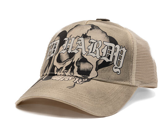 Kappe Ed Hardy - Gothic Skull Tab 5 Panel Trucker Cap - Dove