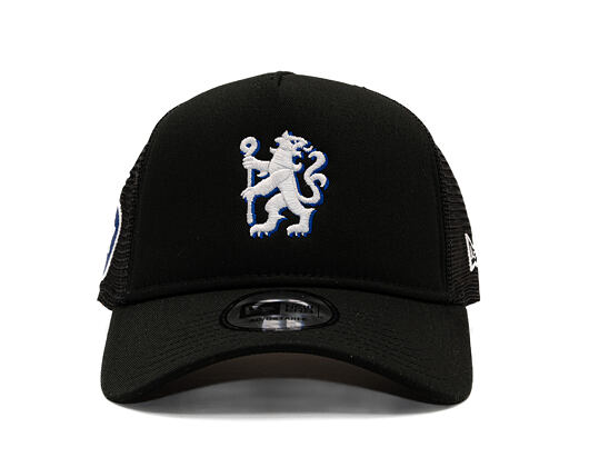 Kappe New Era -  Patch 9FORTY Trucker - Chelsea FC Lion Crest - Black