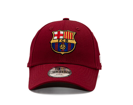 Kinder Kappe New Era - Core Logo 9FORTY Kids - Barcelona FC - Cardinal