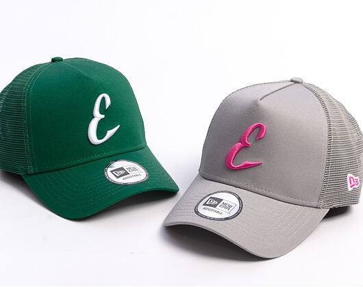 Kappe New Era - Core Logo 9FORTY A-Frame Trucker - Prague Eagles - Grey