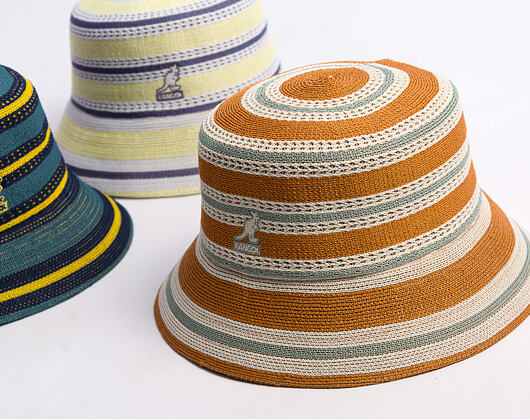 Hut Kangol - Tropic Resort Stripe Lahinch - Rustic Caramel Multi