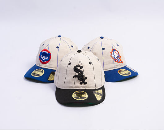 Kappe New Era - MLB Retro Linen Pinstripe 59FIFTY Retro Crown - Chicago White Sox - Team Color
