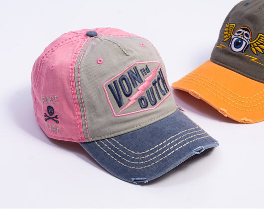 Kappe Von Dutch - Trucker - Limited Olive/Pink/Distressed Denim