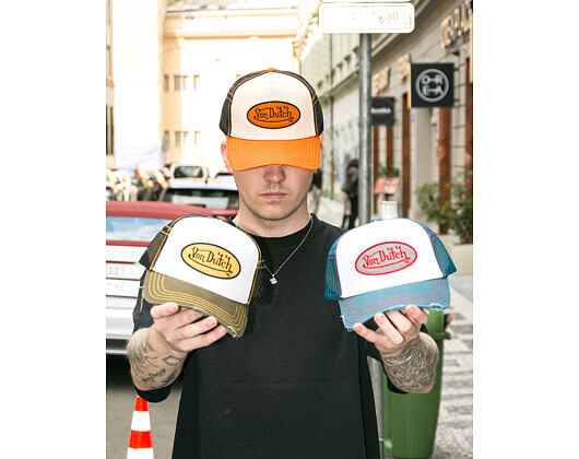 Kappe Von Dutch - Trucker - Classic Logo Orange/Green
