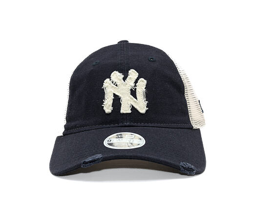 Damen Kappe New Era - MLB Distress Trucker 9TWENTY Trucker - NY Yankees - Navy