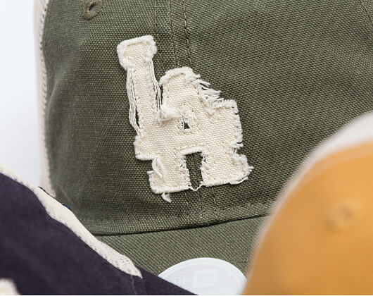 Damen Kappe New Era - MLB Distress Trucker 9TWENTY Trucker - LA Dodgers - New Olive