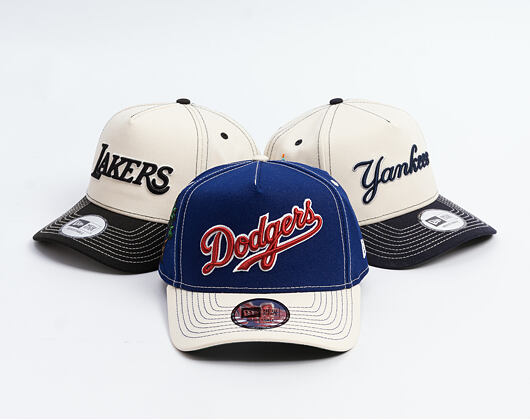 Kappe New Era - MLB City Icon 9FORTY A-Frame - LA Dodgers - Royal / Cream