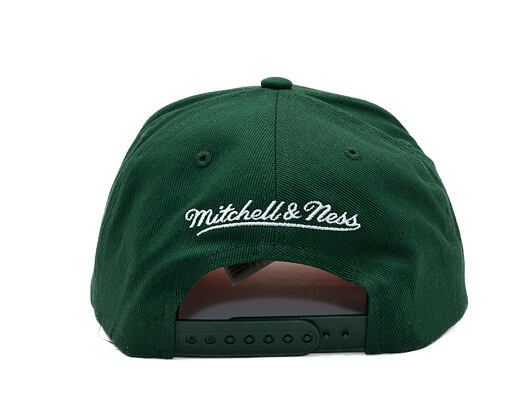 Kappe Mitchell & Ness  - Branded Emerald Slam Pro Pinch Snapback - Green/Orange