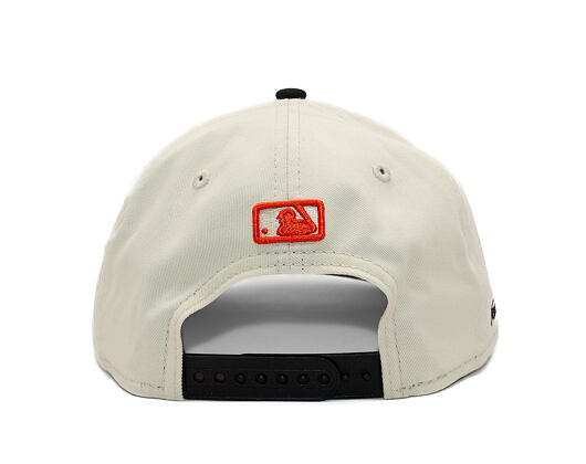 Kappe New Era - MLB Side Script 9FORTY M-CROWN - NY Mets - Cream / Black