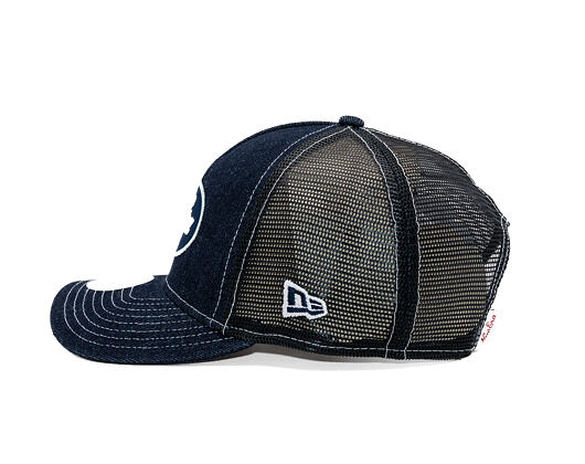Damen Kappe New Era - Branded Denim Oval Logo 9FORTY M-CROWN A-Frame Trucker - Navy
