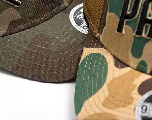 Kappe New Era - MLB Wordmark Camo 9FORTY M-CROWN - NY Yankees - Woodland Camo