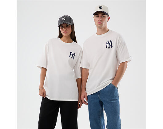 T-Shirt New Era - MLB Cap Graphic Oversized Tee - NY Yankees - White
