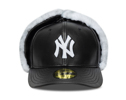 Kappe New Era - MLB Image Drop Faux Fur Dog Ear 59FIFTY - NY Yankees - Graphite