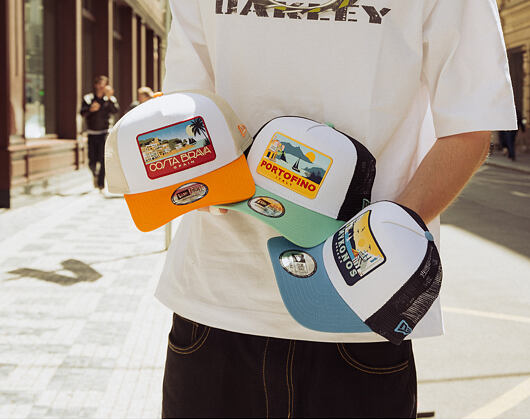 Kappe New Era - Branded Location Patch 9FORTY A-Frame Trucker - Orange