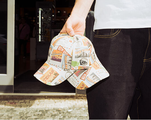 Kinder Kappe New Era - Branded Location Print 9FORTY - Stone