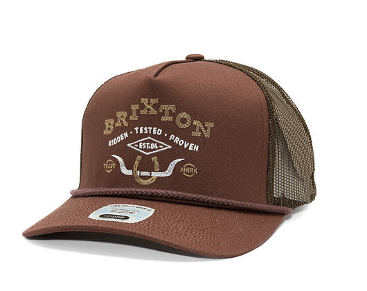 Kappe Brixton - Beekman C Np Mp Trucker Hat - Brown/Brown