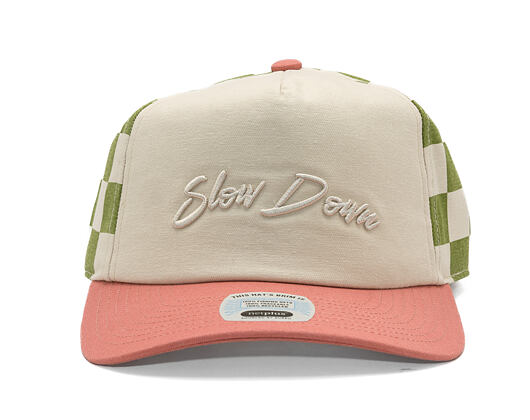 Kappe Brixton - Slow Down Mp Snapback - Sublime Green Gingham/Whitecap