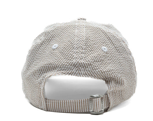 Kappe New Era - MLB Seersucker 9TWENTY - Oakland Athletics - Stone / White
