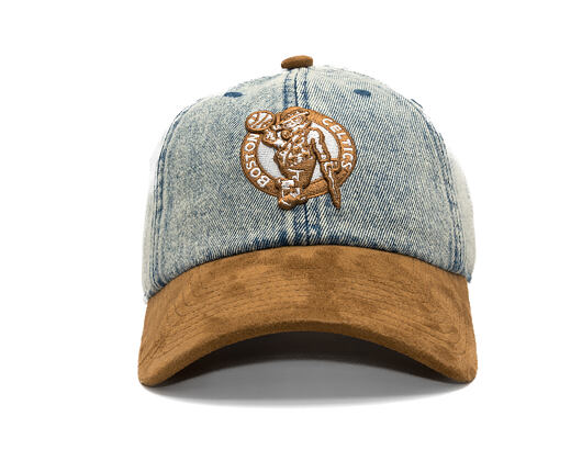 Kappe Mitchell & Ness - Den Suede Strapback - NBA - Boston Celtics - Blue