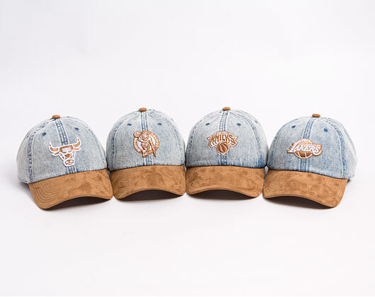 Kappe Mitchell & Ness - Den Suede Strapback - NBA - Chicago Bulls - Blue