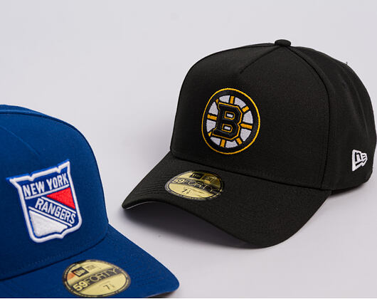 Kappe New Era - NHL "Anniversary Patch" 59FORTY A-Frame - Boston Bruins - Team Color