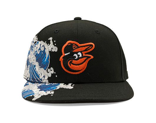 Kappe New Era - MLB "Tidal Wave" 59FIFTY - Baltimore Orioles - Black