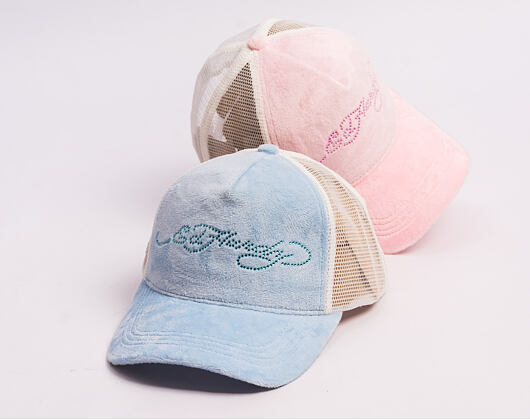 Kappe Ed Hardy - Diamante Velour 5 Panel Trucker Cap