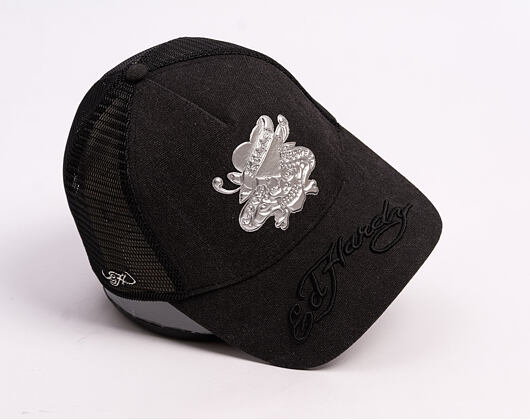 Kappe Ed Hardy - Love Kills Slowly Washed 5 Panel Trucker Cap