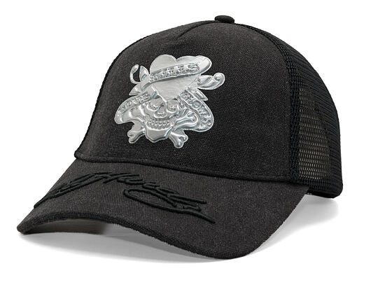 Kappe Ed Hardy - Love Kills Slowly Washed 5 Panel Trucker Cap